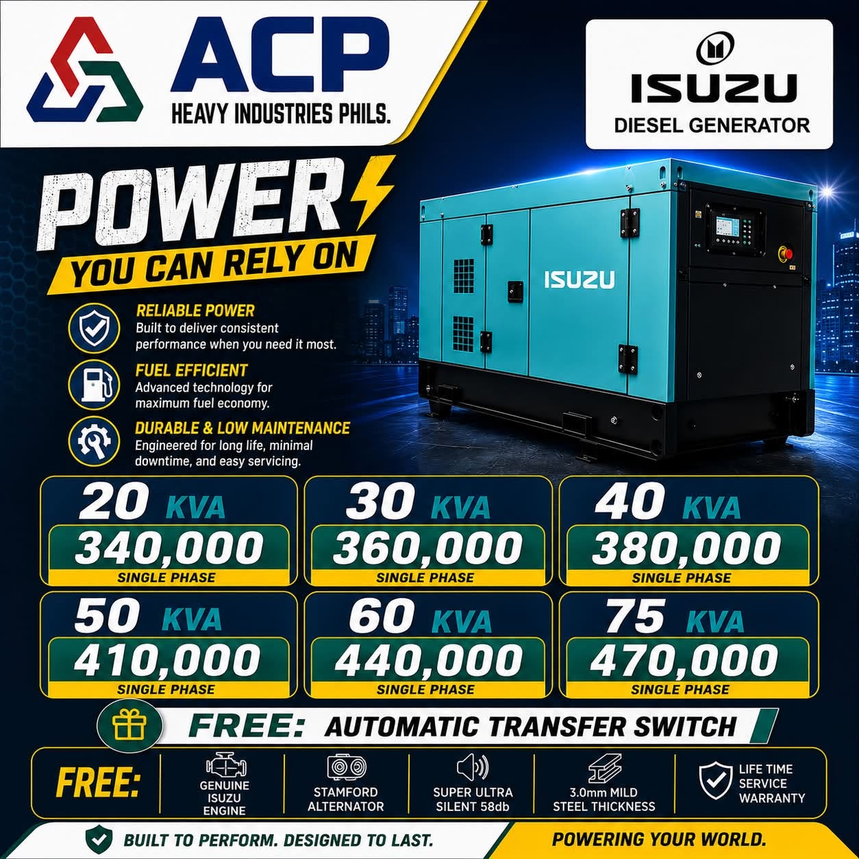 Isuzu equipment