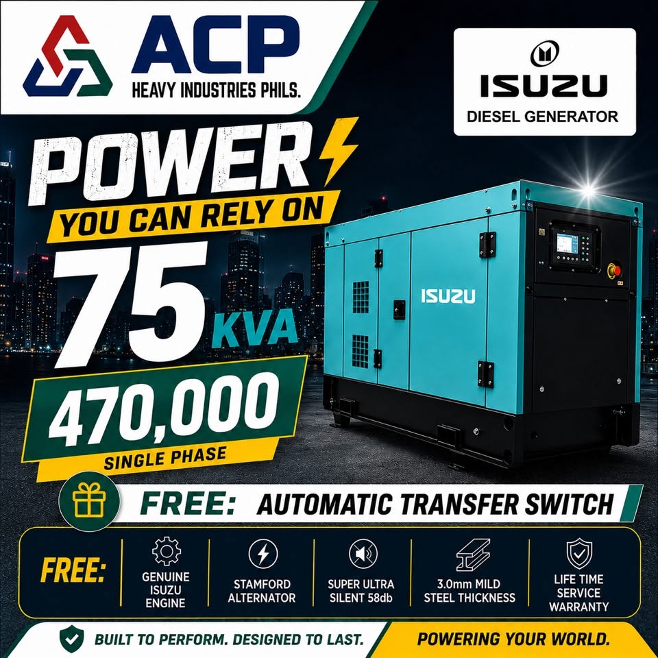Isuzu 75kVA unit